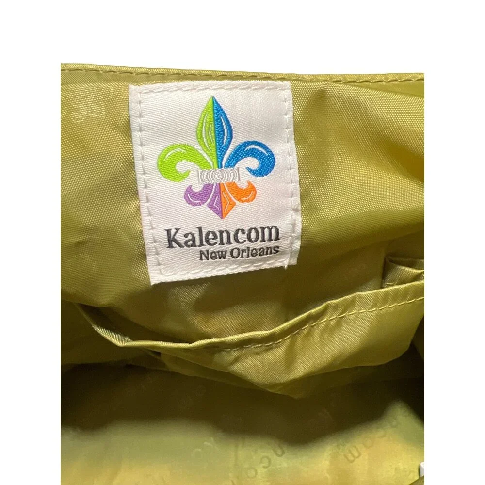 Kalencom Green Crocodile Pattern Diaper Bag Bottle Holder Wet Bag Adj Strap NWT
